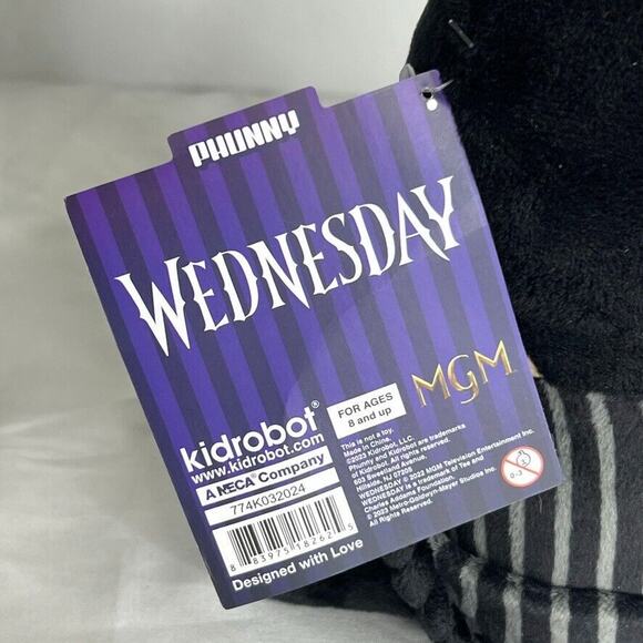 Wednesday Addams Family Doll Plush 7.5 Inch Toy NEW - Picture 5 of 7